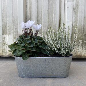 Jardinière fleurie I Zinc